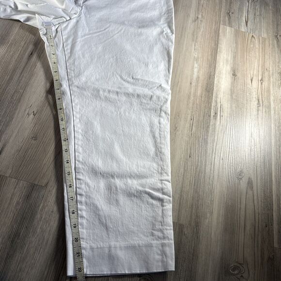 Ann Taylor White Ankle Length Chino Cotton Dress Pants size 16P - Picture 6 of 9